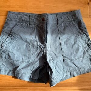 Women’s Flat Front Utility Shorts in Slate Gray